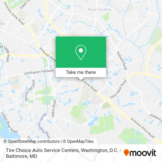 Tire Choice Auto Service Centers map