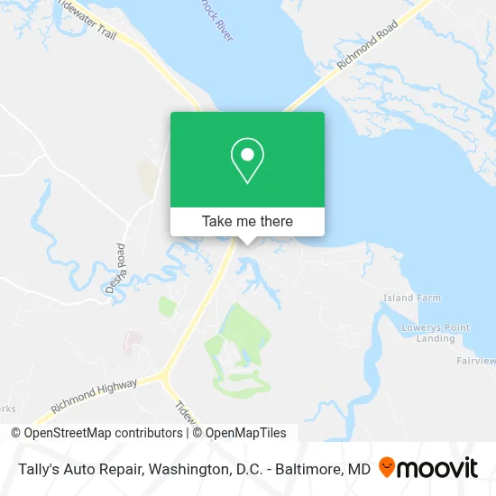Tally's Auto Repair map