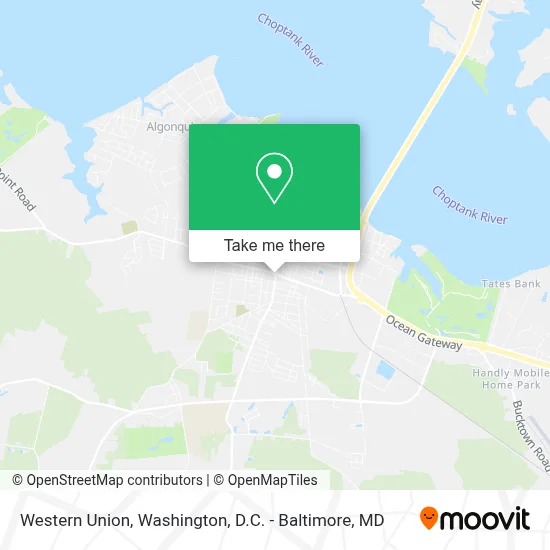 Western Union map