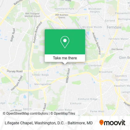 Lifegate Chapel map