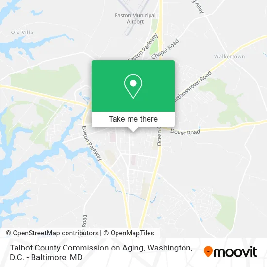 Talbot County Commission on Aging map