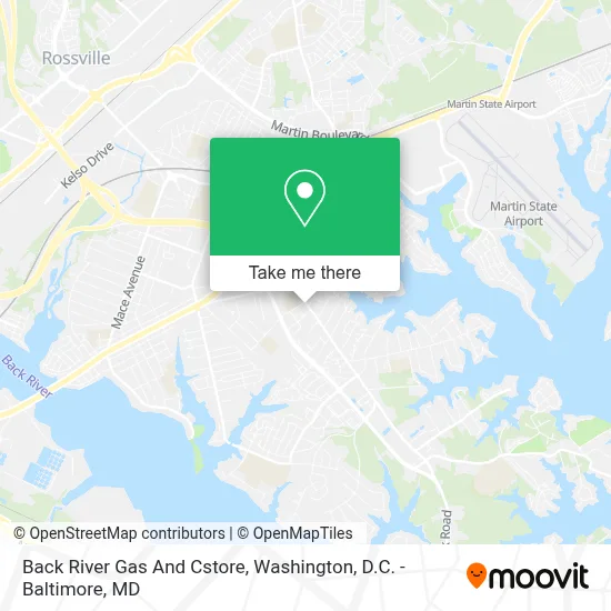 Back River Gas And Cstore map