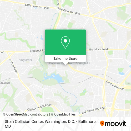 Shafi Collision Center map