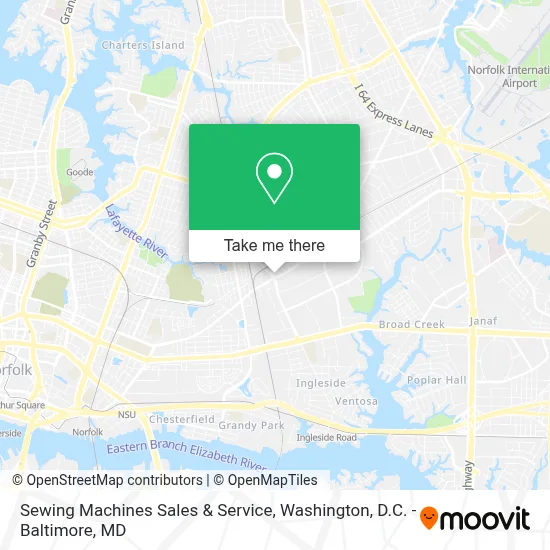 Sewing Machines Sales & Service map