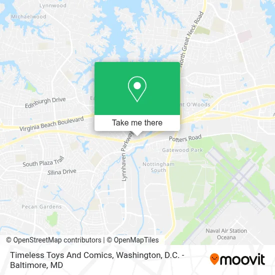 Timeless Toys And Comics map