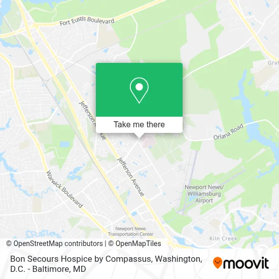Bon Secours Hospice by Compassus map