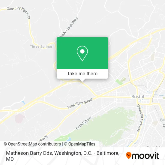 Matheson Barry Dds map