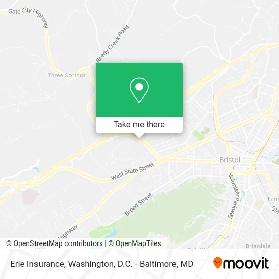 Erie Insurance map
