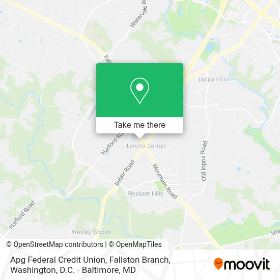 Apg Federal Credit Union, Fallston Branch map