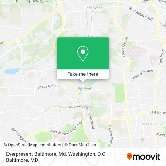 Everpresent Baltimore, Md map