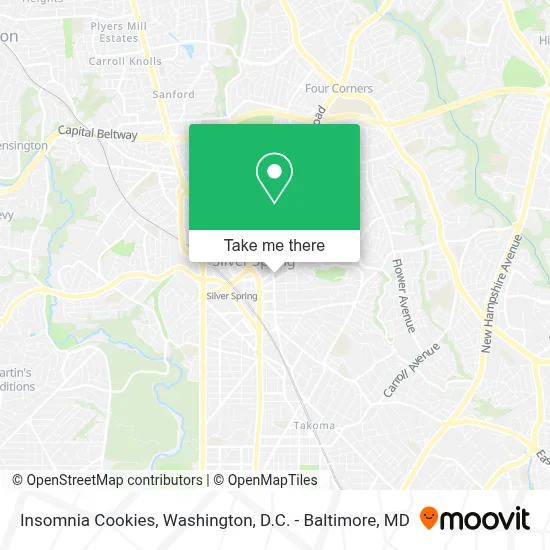 Insomnia Cookies map