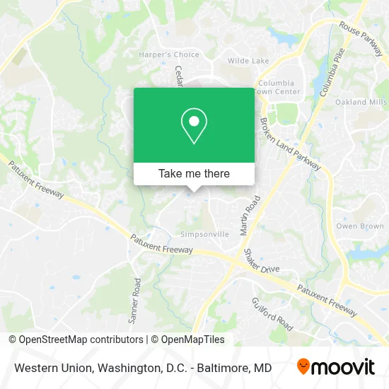 Western Union map