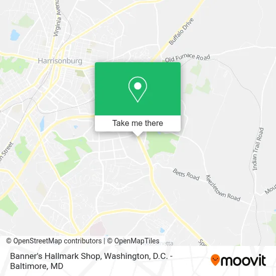 Banner's Hallmark Shop map