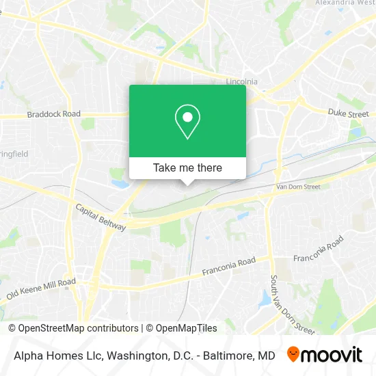 Alpha Homes Llc map