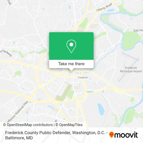 Frederick County Public Defender map