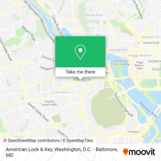 American Lock & Key map