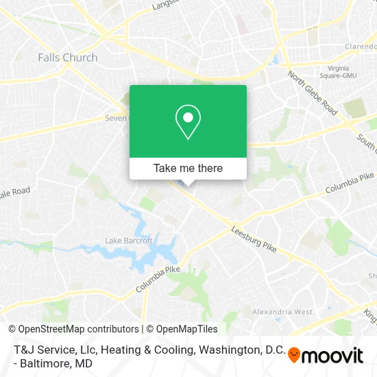 T&J Service, Llc, Heating & Cooling map