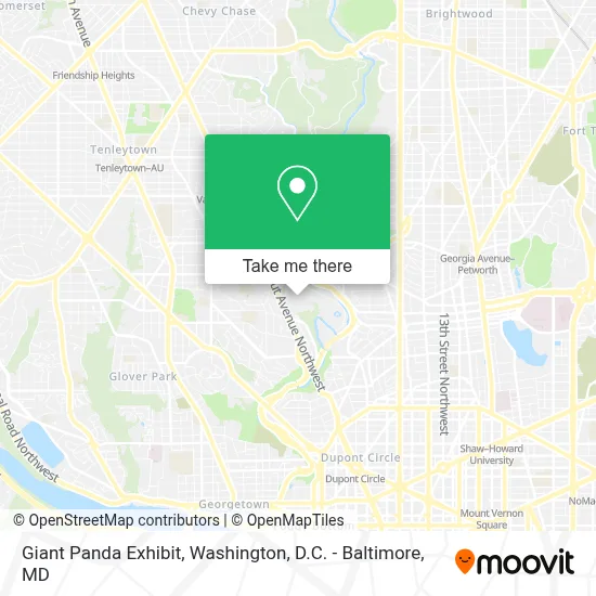 Giant Panda Exhibit map