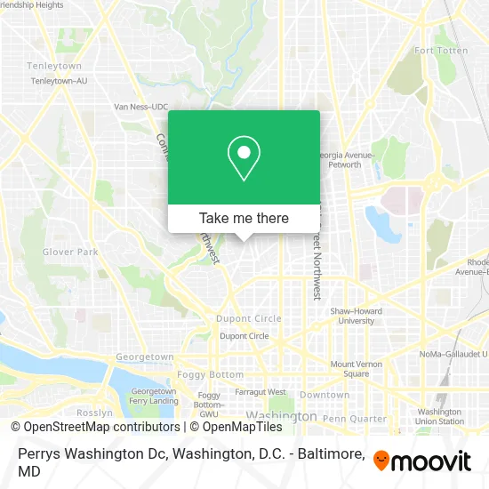Perrys Washington Dc map