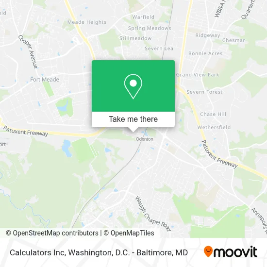 Calculators Inc map