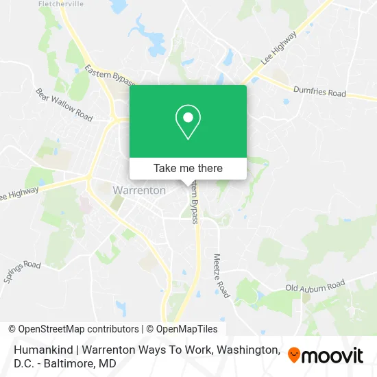 Humankind | Warrenton Ways To Work map