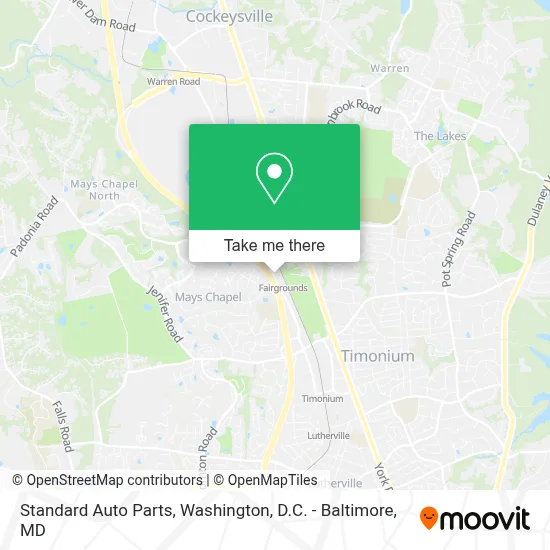 Standard Auto Parts map