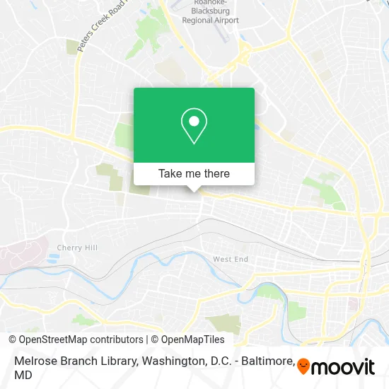Melrose Branch Library map