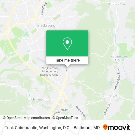 Tuck Chiropractic map