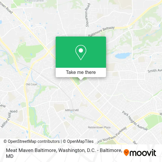 Meat Maven Baltimore map