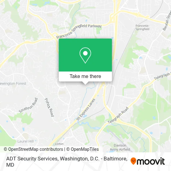 Adt Security Services map