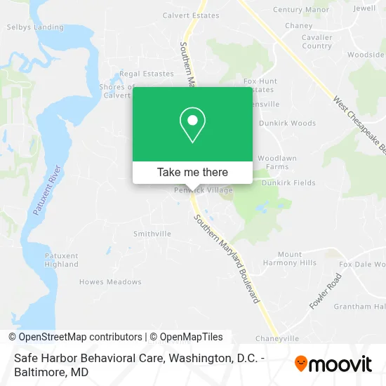 Safe Harbor Behavioral Care map