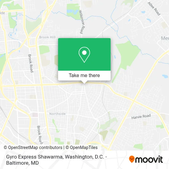Gyro Express Shawarma map