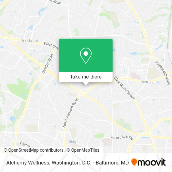 Alchemy Wellness map