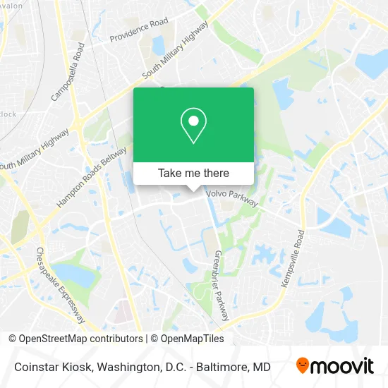 Coinstar Kiosk map