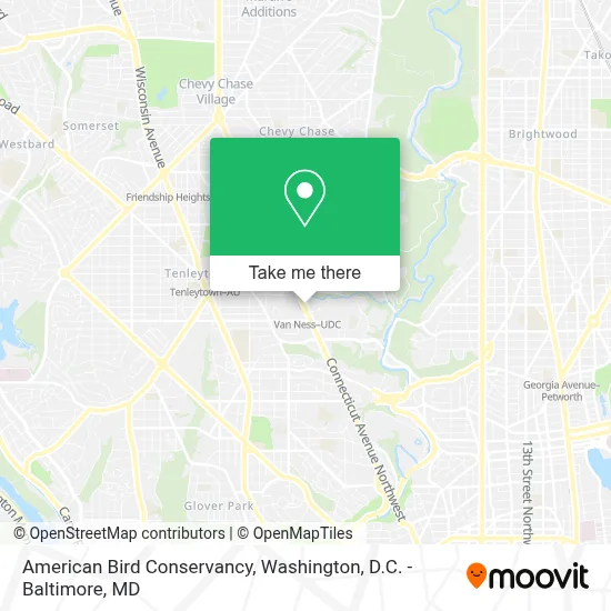 American Bird Conservancy map