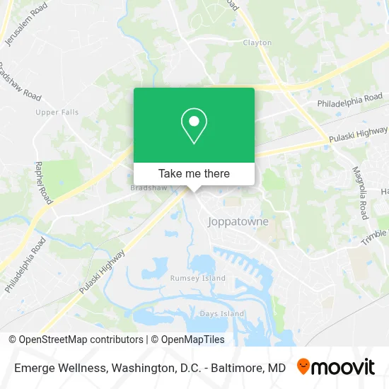 Emerge Wellness map