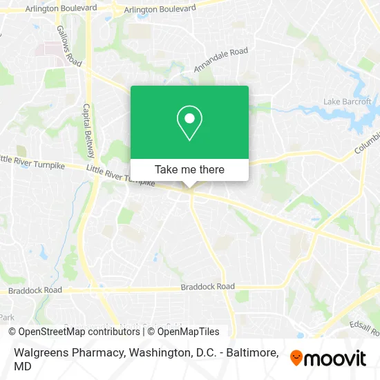 Walgreens Pharmacy map