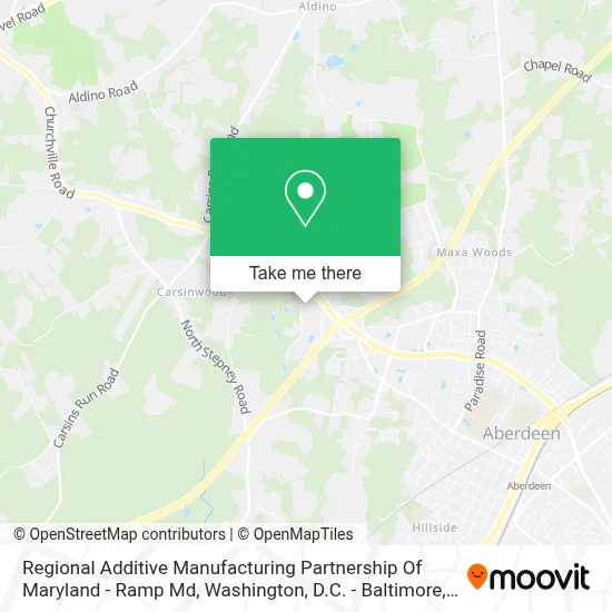 Regional Additive Manufacturing Partnership Of Maryland - Ramp Md map