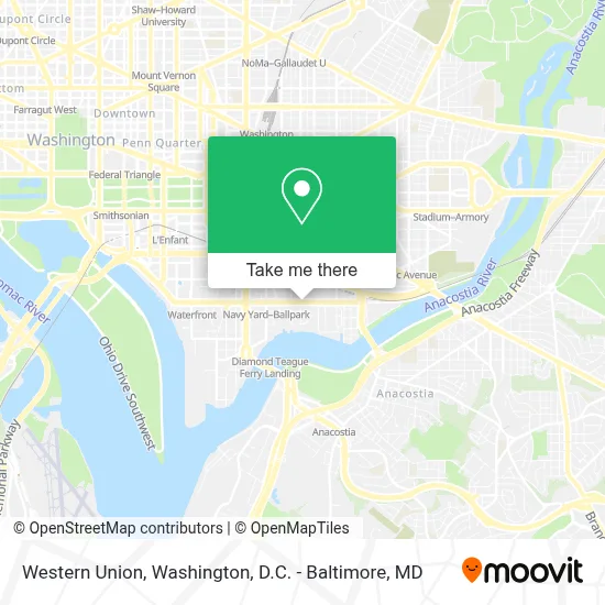 Western Union map