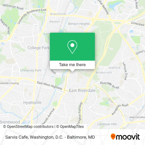Sarvis Cafe map