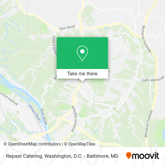Repast Catering map