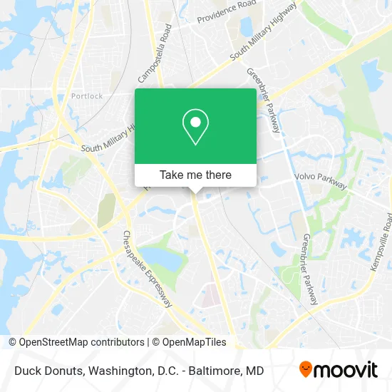 Duck Donuts map