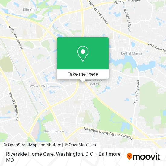 Riverside Home Care map