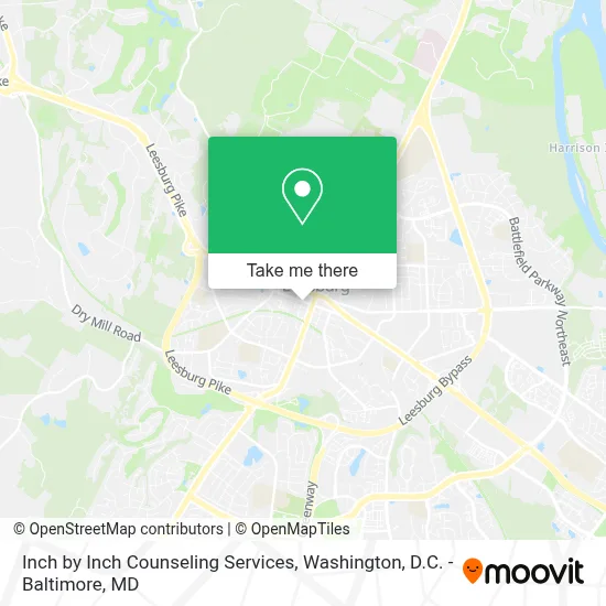 Inch by Inch Counseling Services map