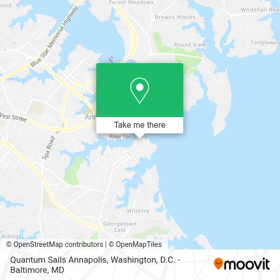 Quantum Sails Annapolis map
