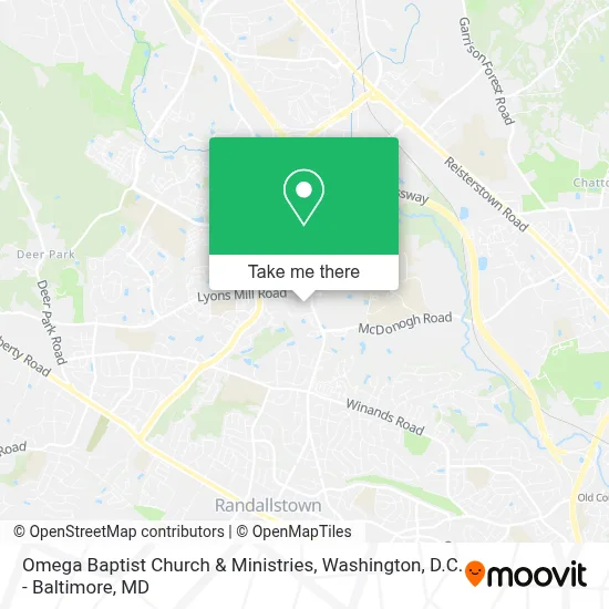 Omega Baptist Church & Ministries map