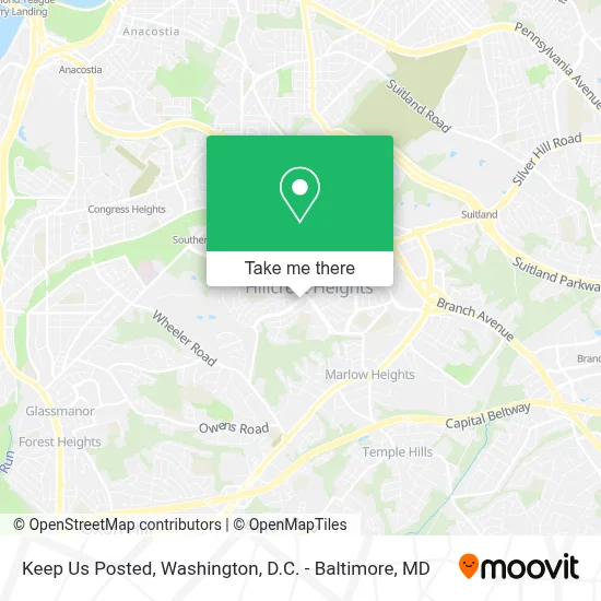 Keep Us Posted map