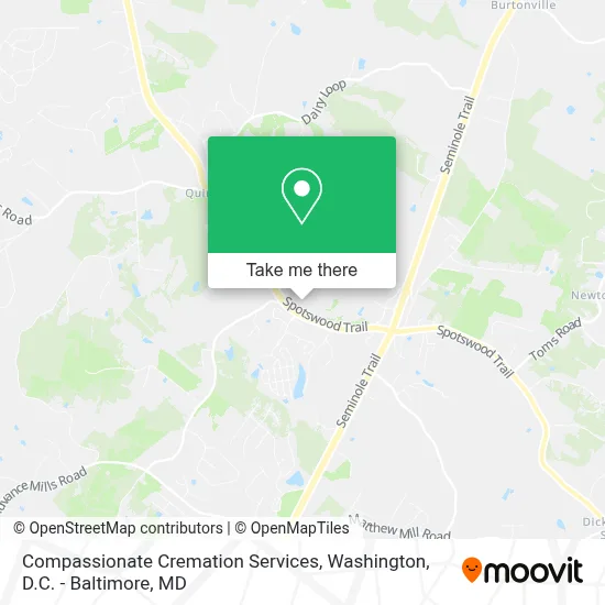 Compassionate Cremation Services map