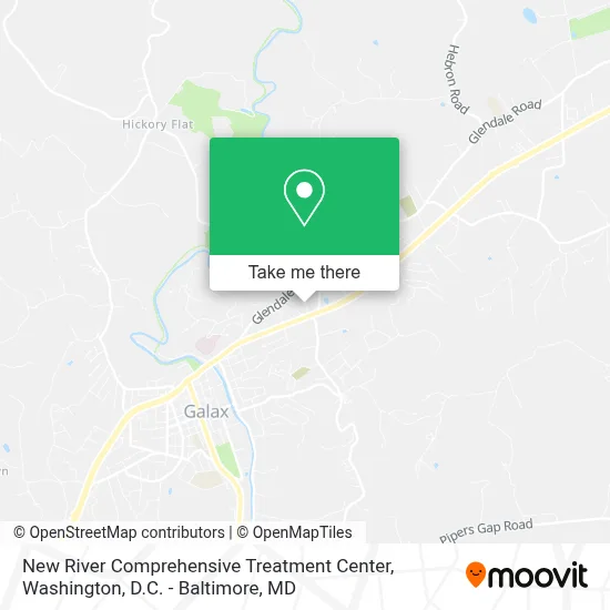 New River Comprehensive Treatment Center map