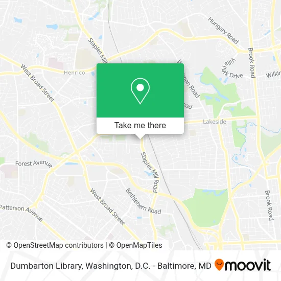 Dumbarton Library map